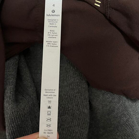 Lululemon Align Athletic Tank Top Size 4 Brown Gold Yoga Gym Workout EUC - Picture 5 of 7